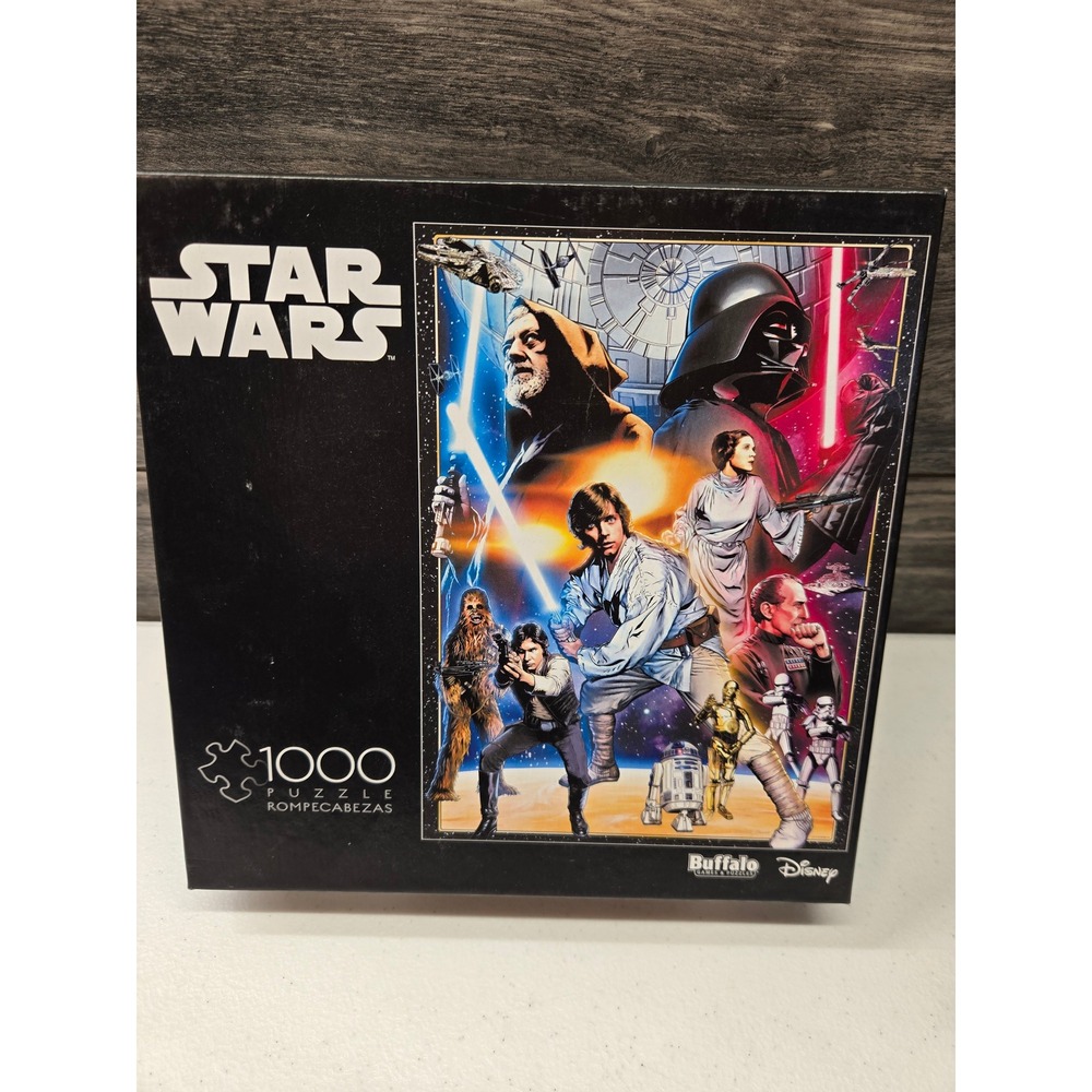 Star Wars Buffalo Games 1000 Piece Jigsaw Puzzle Disney Collage Original Trilogy